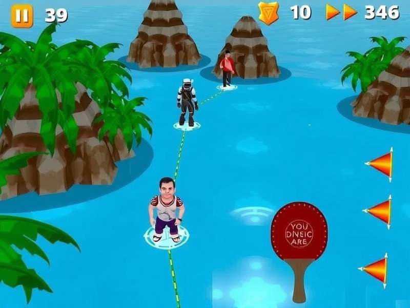 Main Gameplay Screen of Bangalore Paddle King Bangalore Paddle King Game Screenshot